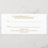 Salon Gold Sequin Lipstick Cadeaubon 2 (Achterkant)