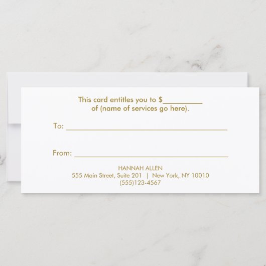 Salon Gold Sequin Lipstick Cadeaubon 2 (Achterkant)