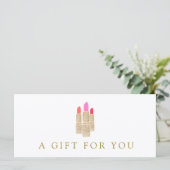 Salon Gold Sequin Lipstick Cadeaubon 2 (Staand voorkant)