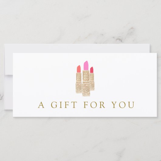 Salon Gold Sequin Lipstick Cadeaubon 2 (Voorkant)