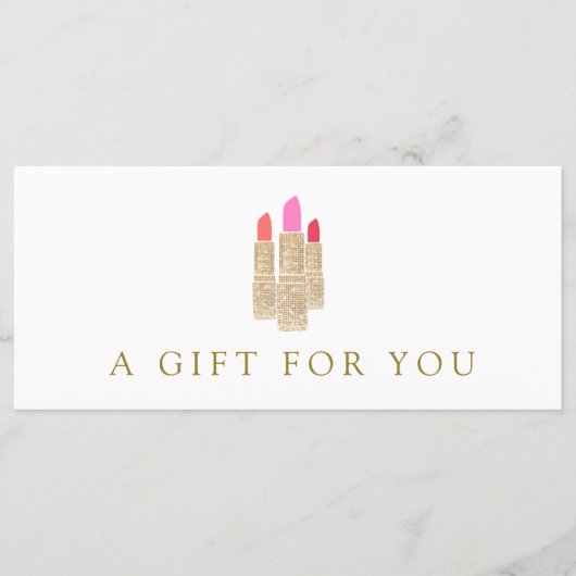 Salon Gold Sequin Lipstick Cadeaubon 2 (Voorkant)