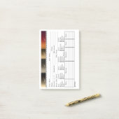Salon Haarkleur Cliënt Registratiekaart Post-it® Notes (Op bureau)