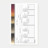 Salon Haarkleur Cliënt Registratiekaart Post-it® Notes (Voorkant)