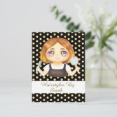 Salon Haarstylist Briefkaart (Staand voorkant)