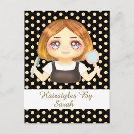 Salon Haarstylist Briefkaart