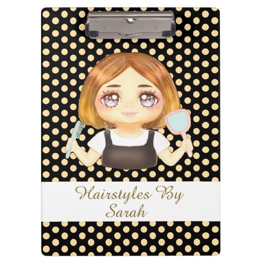 Salon Haarstylist Klembord (Voorkant)