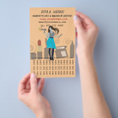 Salon Haarstylist Makeup Artist Beauty Products Flyer (Hand)