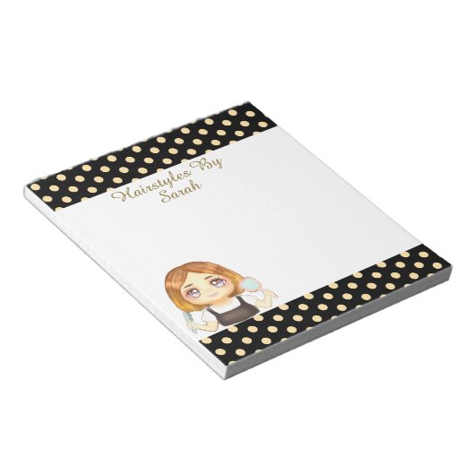 Salon Haarstylist Notitieblok (Schuin)