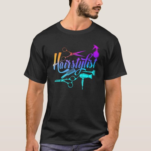 Salon Haarstylist T-shirt (Voorkant)