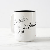 Salon Haarstylist Two Tone15oz Coffee Mok (Voorkant links)