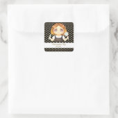 Salon Haarstylist Vierkante Sticker (Tas)