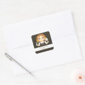 Salon Haarstylist Vierkante Sticker (Envelop)