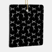 Salon Hair Scissors Print Pattern Barber Shears Keramisch Ornament (Rechts)