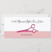 Salon Hair Stylist Cosmetoloog Cadeaubon (Achterkant)