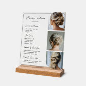 Salon Hair Stylist Services prijslijst Acryl Bord (Hoek)