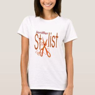 Salon Hair Stylist Uniform Business Occupation T-shirt