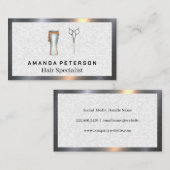 Salon Hair Tools | Geometrische tapijten Visitekaartje (Voorkant / Achterkant)