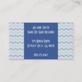 Salon Hairdresser Vrouw & Tools Visitekaartje (Achterkant)