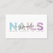 Salon Holographic Iridescent Glam van Nail Technic Visitekaartje (Voorkant)