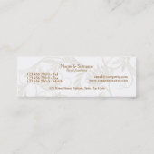 Salon hydro spa florale elegantie mini visitekaartje (Achterkant)