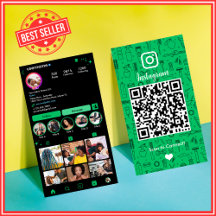 Salon Instagram Groen |  Social Media QR Code