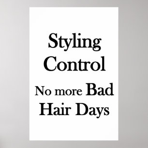 Salon Kapperszaak Poster Styling Controle Geen Sle