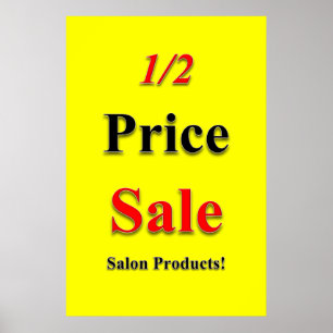 Salon Kapperszaak Posters 1/2 Prijs Sale Producten