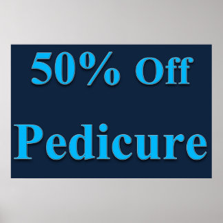 Salon Kapperszaak Posters 50% Off Voetverzorging B