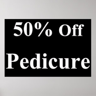 Salon Kapperszaak Posters 50% Off Voetverzorging Z