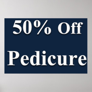 Salon Kapperszaak Posters 50% Off Voetverzorging Z