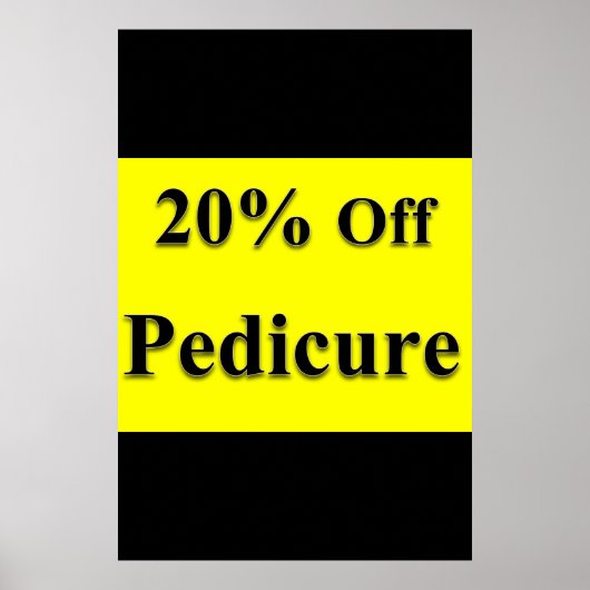 Salon Kapperszaak Posters Combo 20% Korting Voetve (Voorkant)