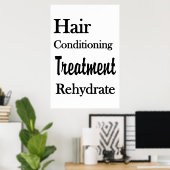 Salon Kapperszaak Posters Conditionering Rehydrere (Thuiskantoor)