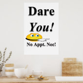 Salon Kapperszaak Posters Durf jij (Keuken)