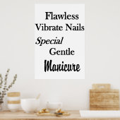 Salon Kapperszaak Posters Flawless Manicure Nagels (Keuken)