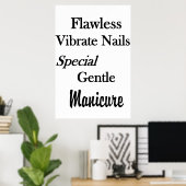 Salon Kapperszaak Posters Flawless Manicure Nagels (Thuiskantoor)
