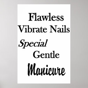Salon Kapperszaak Posters Flawless Manicure Nagels