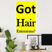Salon Kapperszaak Posters Haar Extensions? (Thuiskantoor)