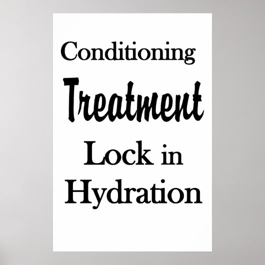 Salon Kapperszaak Posters Haarconditioning Hydrate (Voorkant)