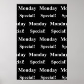Salon Kapperszaak Posters Maandag Special (Voorkant)