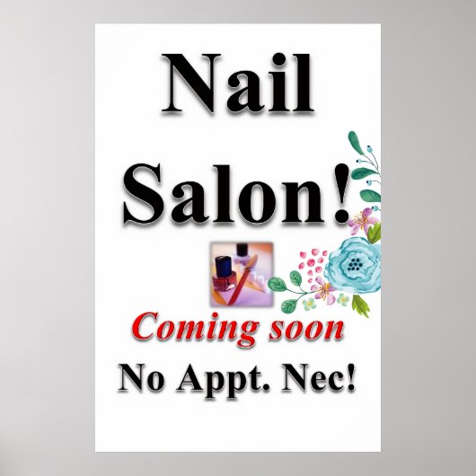 Salon Kapperszaak Posters Nagelstudio (Voorkant)