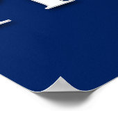 Salon Kapperszaak Posters Referral Program Blauw (Hoek)