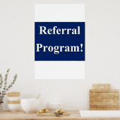 Salon Kapperszaak Posters Referral Programma (Keuken)