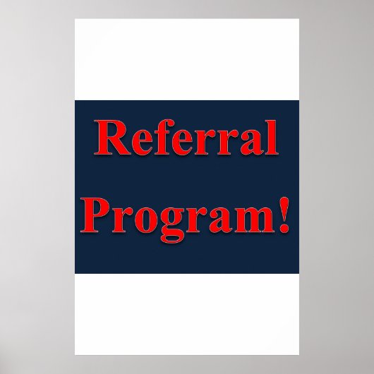 Salon Kapperszaak Posters Referral Programma (Voorkant)