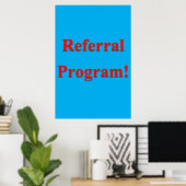 Salon Kapperszaak Posters Referral Programma (Thuiskantoor)