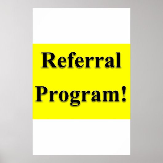 Salon Kapperszaak Posters Referral Programma (Voorkant)