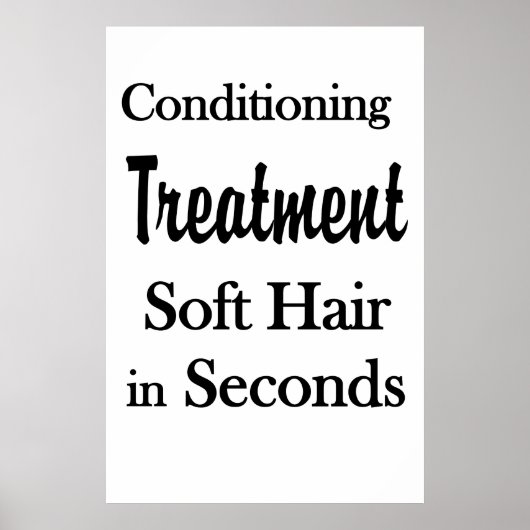 Salon Kapperszaak Posters Zachte Haarconditioning (Voorkant)