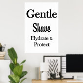 Salon Kapperszaak Posters Zachte Scheer Hydrate  (Thuiskantoor)