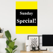 Salon Kapperszaak Posters Zondag Special (Thuiskantoor)