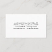 Salon kapsel stijlen | Bakstenen wandlampen Visitekaartje (Achterkant)