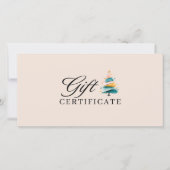SALON KERSTBOOM ZAKENCERTIFICAAT (Voorkant)